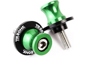 TREONK Diábolos Moto - M10 Brazos Oscilantes Tornillos del Soporte Motocicleta Aluminio Compatible para Kawasaki Z750 2006-2017 Z750R 2011-2015 Ninja250sl 2015-2016
