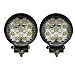 Produktbild 2*LED Scheinwerfer 27W 1980LM 10-30V DC LED Lampe Wasserdicht IP67 Nebelscheinwerfer Auto Scheinwerfer Arbeitsbeleuchtung Arbeitsscheinwerfer Rückfahrscheinwerfer Auto Arbeitsleuchte, Runde Strahler