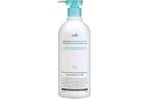 LA'DOR Keratin LPP Szampon do włosów 530 ml Szampon do włosów Zmniejsza wartość pH Czyści Miękkość odżywia zniszczone suche włosy, przywracając im witalność Białko pszenicy Białko Jedwab