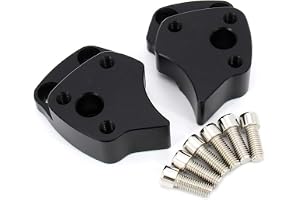 TEAUSA Passar for Yamaha FJR1300 FJR 1300 2001 2002 2003 2004 2005 Motorcykelstyrstångshöjare Höjd upp Adaptrar Klämma 25mm S