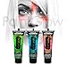 PaintGlow UV Neon Glitter Face& Body Paint (3 Pack) Festival eye glitter dust