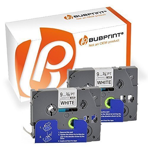 2x Schriftband kompatibel für Brother TZ221 TZ-221 9mm 8m SET