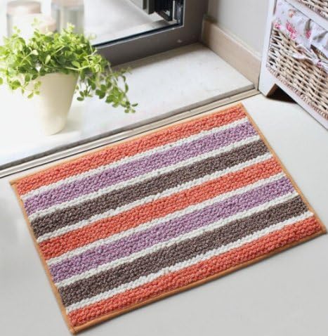 Striped mats mats mattresses mattresses cushions cushions living room rugs (58*88cm, Orange)