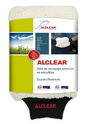ALCLEAR 950013WH Gant de Nettoyage Premium en Microfibre, Blanc, 27x17 cm