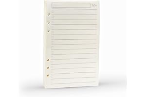 Harphia A5 Spiral Notebook To Do List Paper Planner Binder Inner Page, Check List Notepad (5.59 x 8.27 inches)