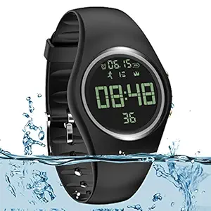 feifuns Smart Watch Non-Bluetooth Kid Pedometer Watch Sport Wristband IP68 Water-Resistant Swim Watch Fitness Tracker with Step/Distance/Calorie/Clock/Timer for Walk Kid Men Women