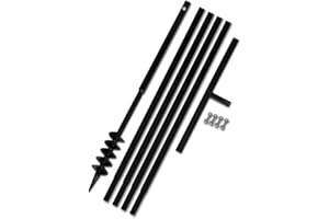 vidaXL Bêche et tarière manuelle 80 mm Avec Rallonge mèche tarière 5 m