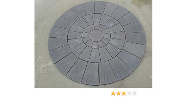 Stein Beton Kreis Terrasse Pflastersteine Set 3 0 Meter Amazon De Garten