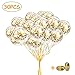 Produktbild SPECOOL Gold Konfetti Ballons, 30 Stück Latex Luftballons mit Golden Folie Konfetti für Geburtstagsfeier Hochzeit Party und Festival Dekoration