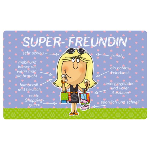 Frühstücksbrettchen Super-Freundin