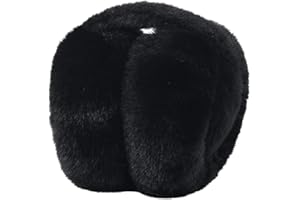 ROSSRORE Women's Winter Faux Fur Ear Muffs, Warm Thick Foldable Outdoor Ear Covers Headband, Multi-Color Available, Unisex
