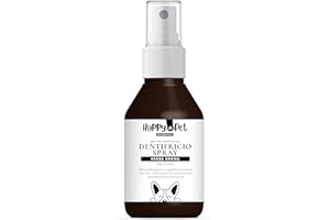 FITOATTIVI NATURA E BENESSERE Happy Pet Dentifricio Spray per Cani 150ml – Naturale Antiplacca e Antitartaro – Alito Fresco – Senza Spazzolino – Disponibile in 3 Aromi: Neutro, Menta, Pesca (150ML, Senza Aroma)