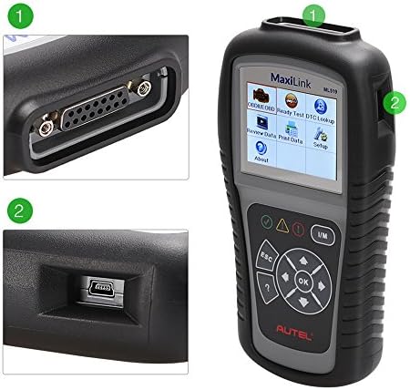 Autel MaxiLink ML519 as same as Autel AL519 OBDII EOBD Scanner Read &amp; Clear Trouble Code Free Update with Mode 6 Autel Ml519 (ml 519)