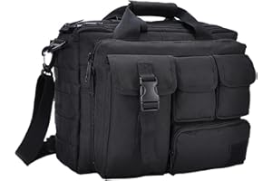Jaegvida Maletín táctico para ordenador portátil, bolsa de mensajero militar, funda de transporte para tablet de 14 y 15,6 pulgadas