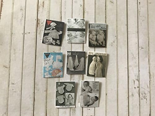Six Baby Knitting Patterns Dolls House Miniature