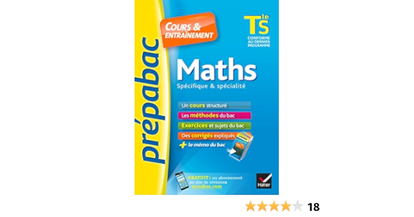 Maths Tle S Specifique Specialite Prepabac Cours Entrainement Cours Methodes Et Exercices De Type Bac Terminale S Amazon Fr Meyer Annick Picchiottino Jean Dominique Livres
