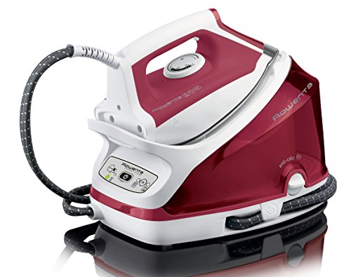 Rowenta Compact Steam DG7511F0 - Centro de planchado (autonomía ilimitada, 5,2 bares de presión, golpe de vapor 260 g/min, suela Microsteam Laser 400, regulación de temperatura, función Eco)