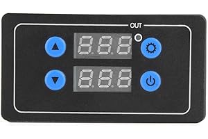 HILITAND YF-4 Relais de Temporisé Temporisation Carte de Module de Relais Temporisé à Minuterie Numérique à Cycle Réglable DC 12V