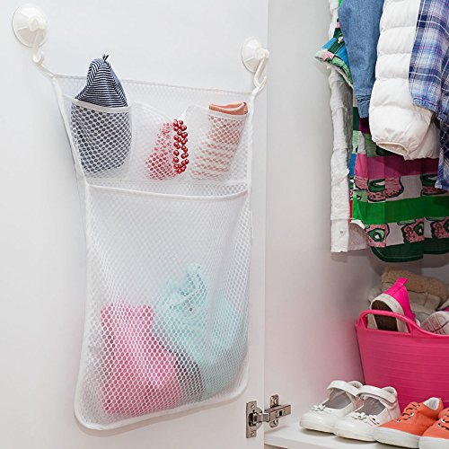Bad Spielzeug Organizer mehrere Taschen + Bonus von 3 Robust Lock Saugnäpfe und strapazierfähig schimmelresistente Mesh waschbar + Garantie … - 8