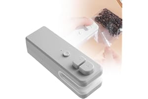 LIPWORT 2 in 1 Bag Cutter and Sealer, Mini Bag Sealer, Rechargeable Handheld Heat Sealer, Easy Seal Bag Sealer, Portable Vacuum Food Sealer Bag Sealing Machine for Plastic Bags Snack Bags (Grey)