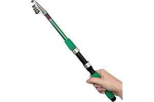 Dingbear Telescopic Fishing Rod - Carbon Mini Fishing Rod, Long-Range Casting Sea Fishing Rod, Not Easy To Break, Easy To Carry, Suitable For Rivers, Lakes And Oceans