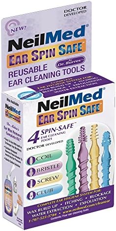 NeilMed Ear Spin Safe - 4 Spin-Safe Reusable Ear Cleaning Tools