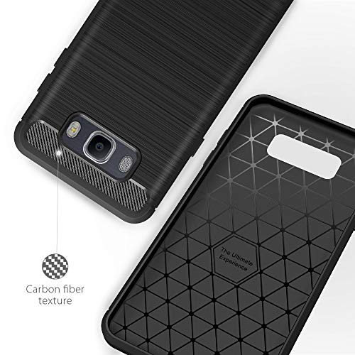  Versi  n actualizada  Funda Samsung Galaxy J7 2016   5 a  os de garant  a  Simpeak funda carcasa case para Samsung Galaxy J7 2016 Silicona  Negro