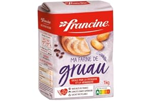 GÉNÉRIQUE FRANCINE - Francine Farine De Gruau 1Kg - Lot De 4 - Vendu Par Lot