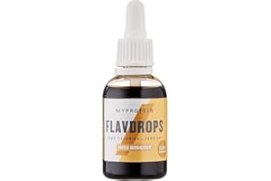 MyProtein FlavDrops – herbatniki maślane, 50 ml, krople o smaku zero kalorii do koktajli proteinowych, smoothie i zamienników posiłków
