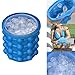 Produktbild Ballylelly Ice Cubes Maker Genie Platzsparende Ice Genie Double Chambers Silikon Eiswürfelbereiter Mold Küche Werkzeuge für zu Hause