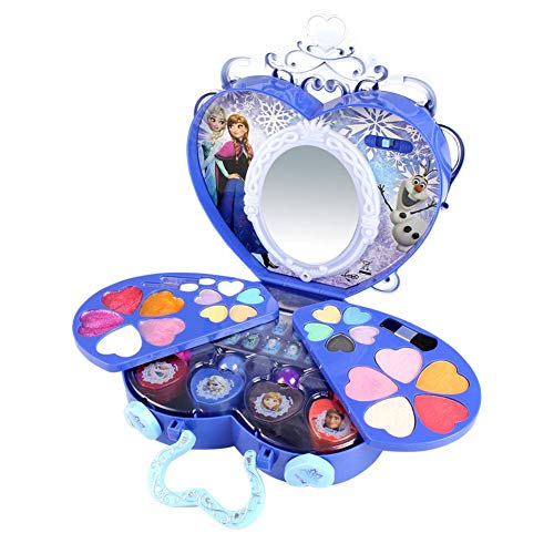 HEIRAO Kits cosméticos de Maquillaje para niños de 39 Piezas, Juego de Maquillaje Disney Frozen Series para niñas, Regalo de cumpleaños