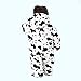 Arrowhunt Baby Cute Cow Outfits Warm Fleece Velvet Rompers Black 3-6M