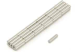 FIRST4MAGNETS N42 Aigneur Neodymium - 1mm de diamètre x 4mm D'Épaisseur - 0,03kg Pulle - Pack de 50