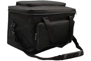 LONTG Large Art Craft Storage Tote Bag Waterproof Foldable Art Supplies Carrying Bag Case Carry-All Box Sketch Drawing Tool Organiser with Handle Shoulder Strap for Palette Paints Brushes Pencil Sketchbook