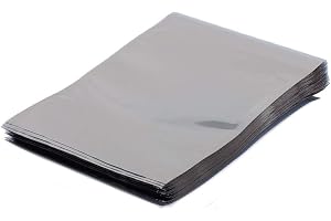 New Lon0167 100 st 110 mm x 150 mm silverton platt öppen topp antistatisk väska för elektronik(100 Stücke 110mm x 150mm Silbe