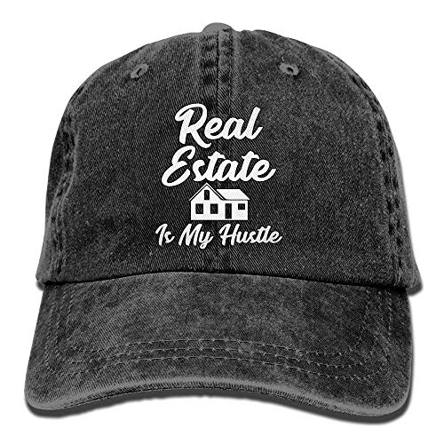 Preisvergleich Produktbild Hoklcvd Immobilien sind Meine Hektik lustige Grundstücksmakler Geschenk Unisex gewaschen Twill Baumwolle Baseball Cap Vintage verstellbaren Hut Design10