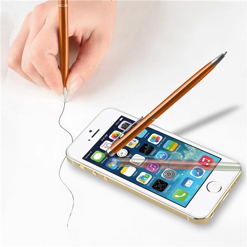 ChannelExpert 2-in-1 Stift Stylus Touch Pen Eingabe Ballpoint Pen Orange