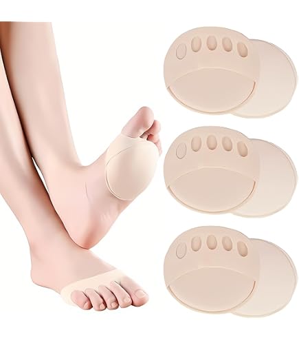 Lot De 4 Coussinets Métatarsiens Pour Femme - Protection Avant-Pied Anti-Ampoule Et Antidérapante Pour Talons Hauts Et Chaussures Plates - 4 Couleurs