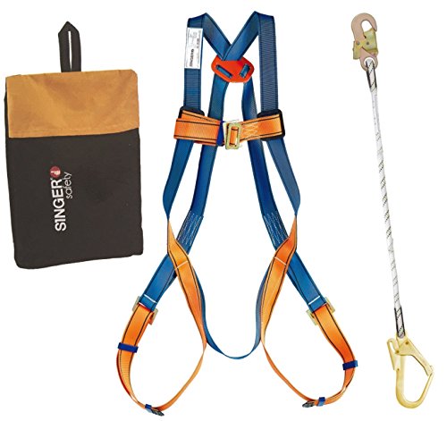 Falschutz Kit Sicherheitsgeschirr und Leine 100 cm Karabiner