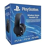 PS4: Sony PlayStation Wireless Stereo Headset 2.0 - Black (PS4/PS3/PS Vita)