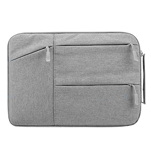 Lebensein Laptophülle Laptoptasche mit Griff für 15-15,4 Zoll Laptops Ultrabooks, 38cm Notebook Schutzhülle Sleeve Speziell für 15,4" MacBook Pro, Stoßfest, Wasserresistent, Grau