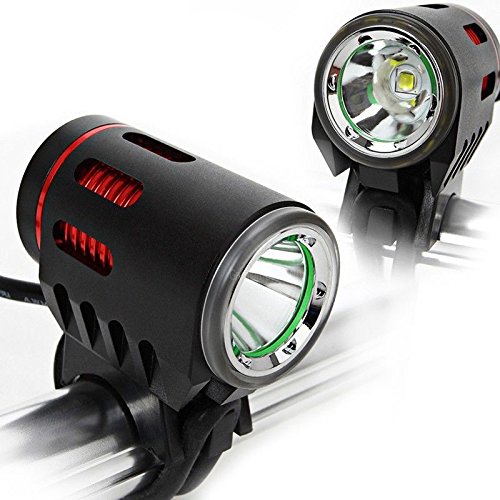 Rightest und leistungsstark 1200 Lumen wiederaufladbare Bike Light, Mountain, Road Fahrrad Scheinwerfer Wachfunktion V 6400 MA Wasserdicht Silikon Akku-Einfach zu installieren kein Werkzeug erforderlich ? Free aus Aluminium Bike Bonus Rücklicht - 3