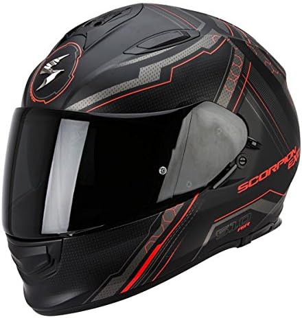 Scorpion EXO 510 Sync Black/Red Pump Up Motorcycle Helmet