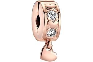 BEEUVIP Vida de personajes animales Abalorios Colgante de Cuentas Plata de Ley 925 con Circonita Cúbica Compatible con Europeo Pulsera Collar,Charms de Para Niña Mujer