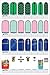8 Assorted Nail Wrapes Collection (14 Stripes Each) / Nail Strips / Nail Foils / Nail Stickers / Nail Decals / Nail Patches in New High Fashion Designs