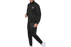 Lotto Survêtement homme taille M-5XL I Survêtement de sport coupe régulière en 100% polyester I Survêtement de loisirs avec taille élastique et poches latérales pratiques I Survêtement de jogging