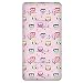 LHE Baby COT CRIB MOSES BASKET patterned fitted sheets size 38x80 40x90 120x60 140x70cm 100% cotton 47 DESIGNS (COT 60X120cm, 28-PURPLE OWLS ON PINK)