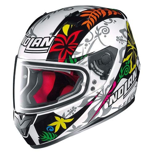 Casco INTEGRALE.Nolan N64 Replica Gemini PETRUCCI 071 Metal Blanco TAMAÑO XL