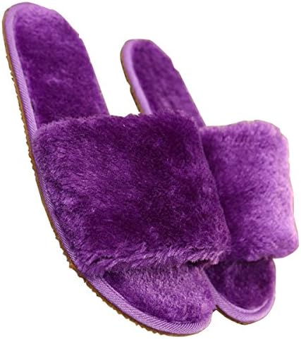 QVRGE Autumn And Winter Women's Large-size Fashion Home Interior Flat Slippers,2-S