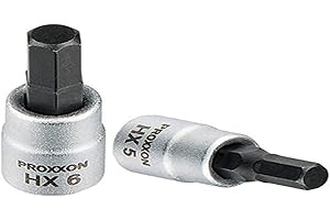 PROXXON 23745 nasadka sześciokątna 4 mm HX4 napęd 6,3 mm (1/4")